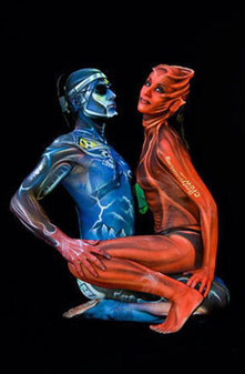 Festival Mundial Pintura sobre cuerpo