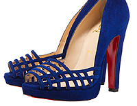  Zapatillas terciopelo azul – Christian Louboutin 