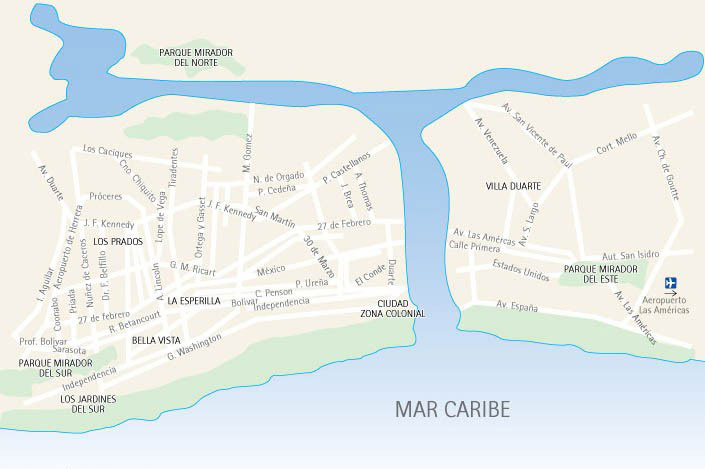Mapa de Santo Domingo