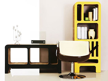 Muebles de cartón por Reinhard Dienes